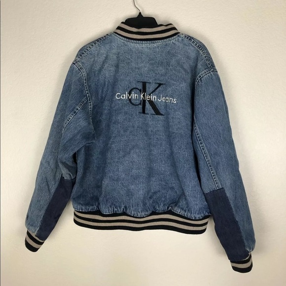 Vintage Calvin Klein Denim Jacket Rare Small - Picture 1 of 7